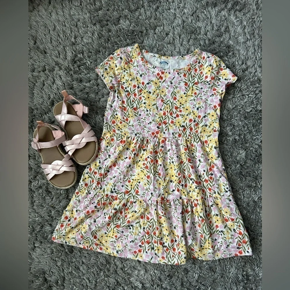 🌸 $10 SALE 🌸 Old Navy Girls Flower Dress Size 5